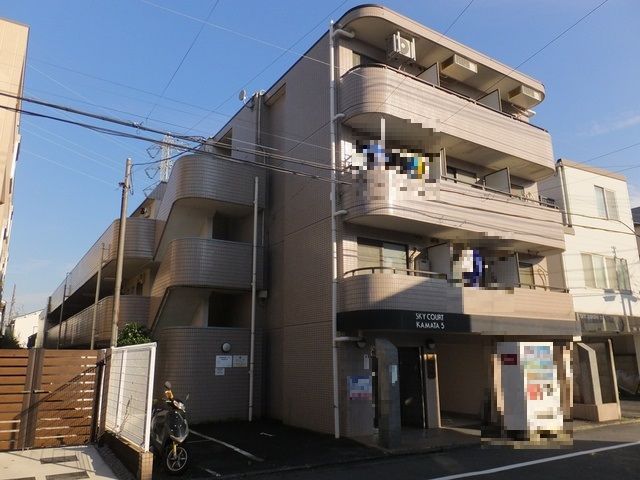 【建物外観】　矢口渡駅から徒歩８分の分譲賃貸マンションです。