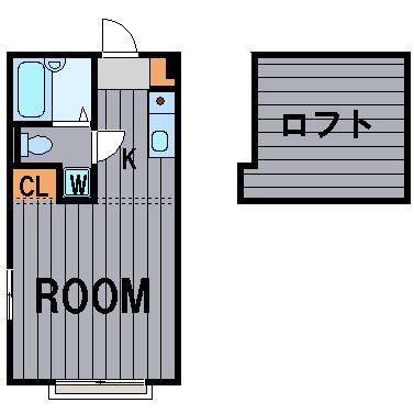 【間取】　居室とロフトスペース