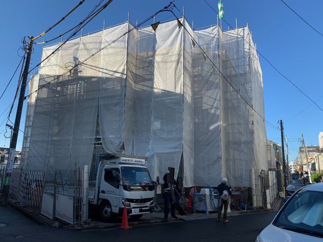 【建物外観】　東急東横線「武蔵小杉駅」徒歩8分の新築マンションです。