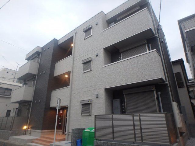 【建物外観】　南武線「鹿島田駅」徒歩11分のアパートです。
